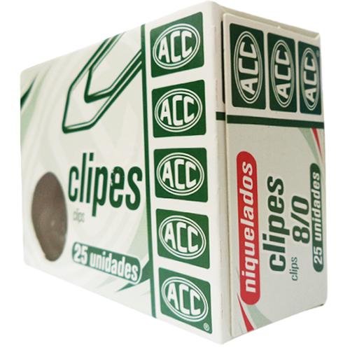 Clips 8.0 niquelado c25 ACC