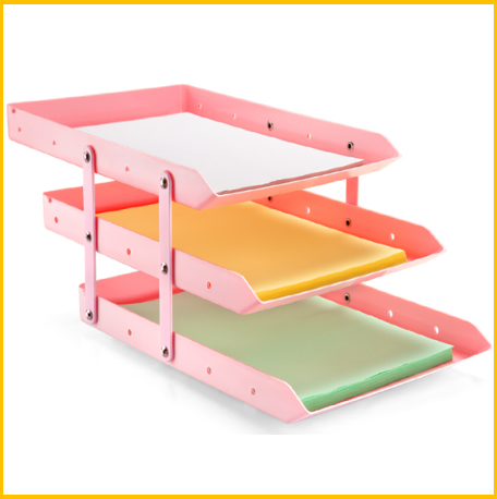 Caixa de correspondencia tripla movel rosa Maxcril