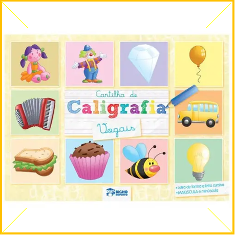 Cartilha de caligrafia vogais 16pag Rideel