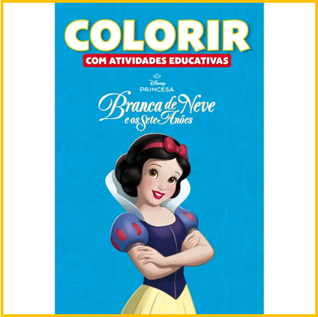 Colorir disney branca de neves 16pag Rideel