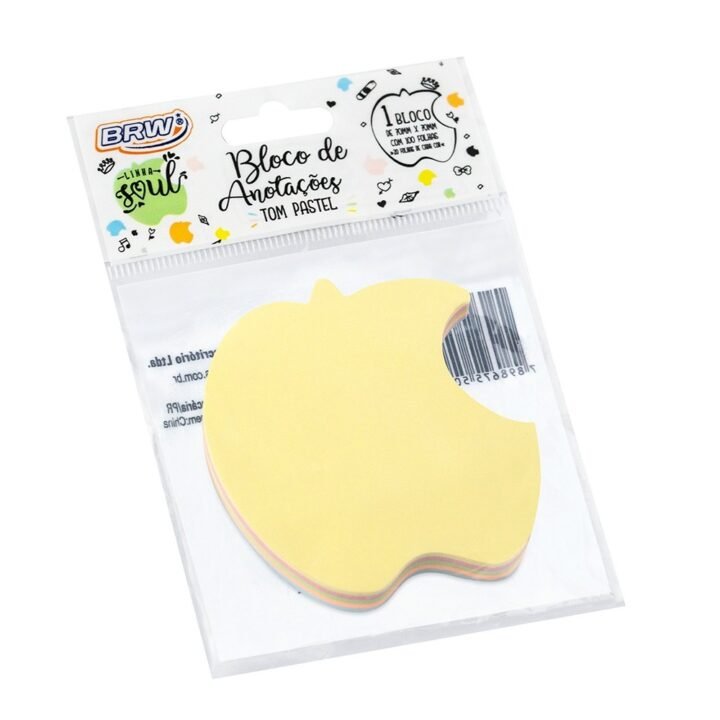 Notas ades.memo am.maça 70x70 100f.BRW