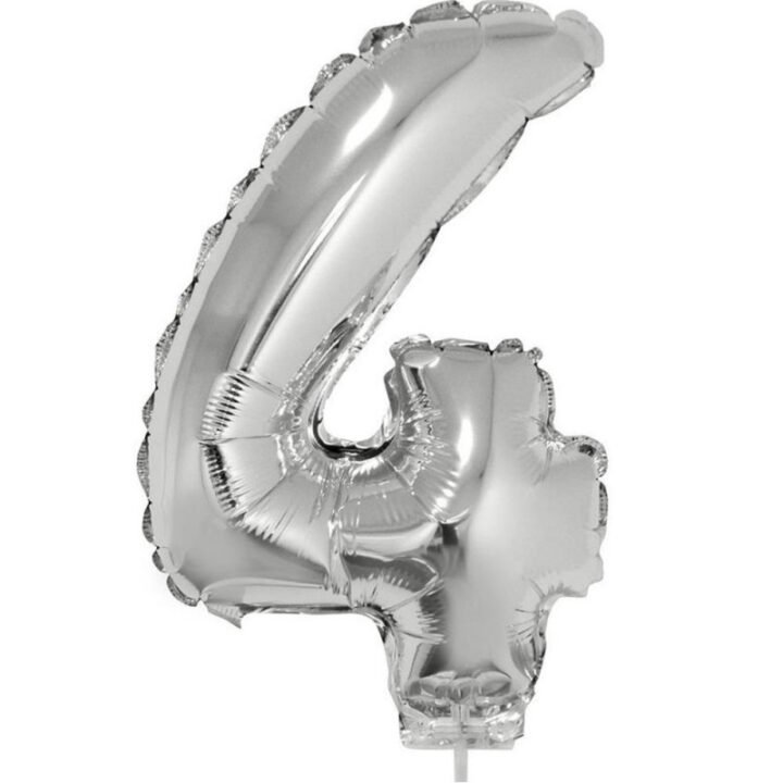 Balao metalizado prata 40cm #4 VMP