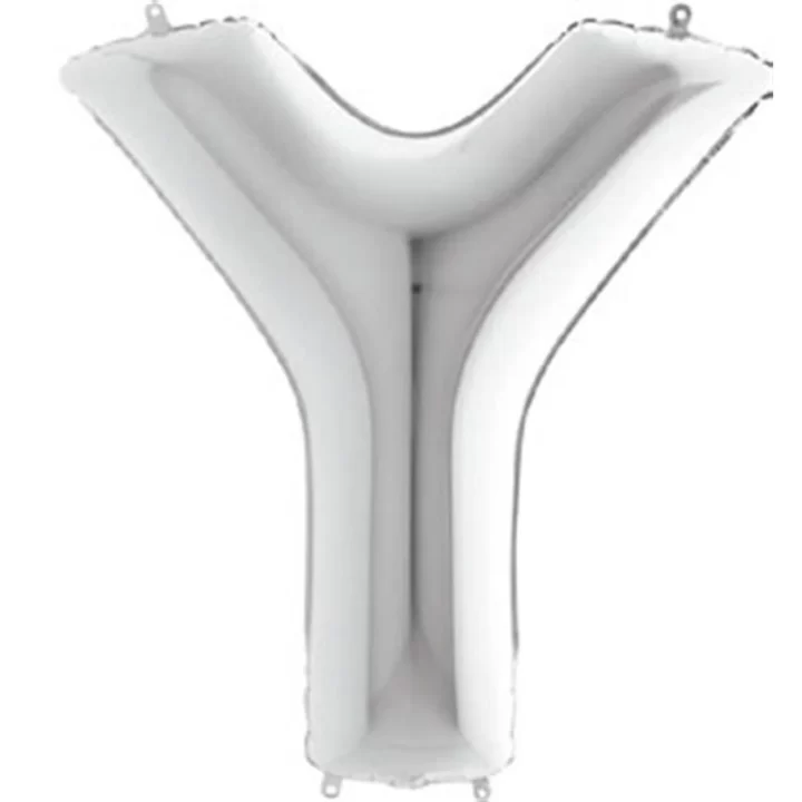 Balao metalizado prata 40cm #Y VMP