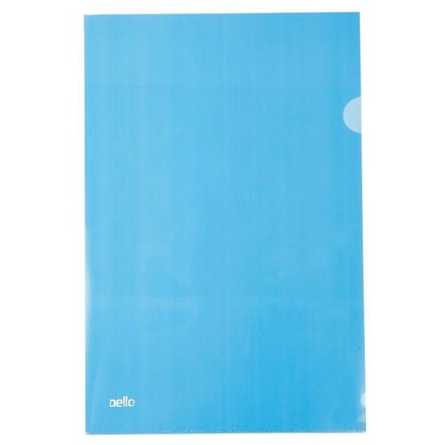 Pasta em L A4 delloplast azul Dello