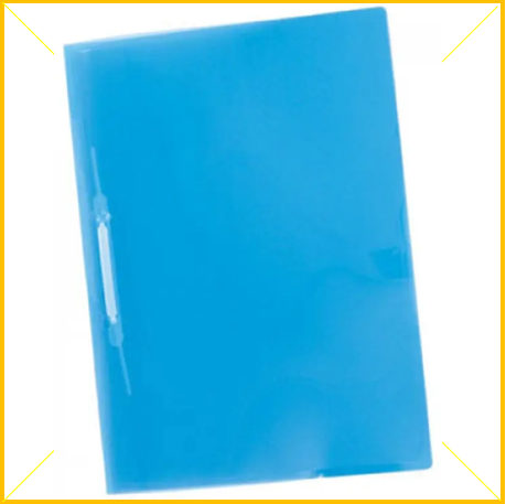 Pasta plast.com grampo azul Polibras