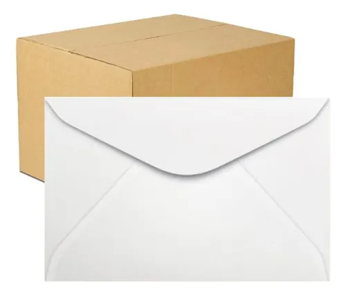 Envelope branco 114x162mm OF10 63g.Tilibra