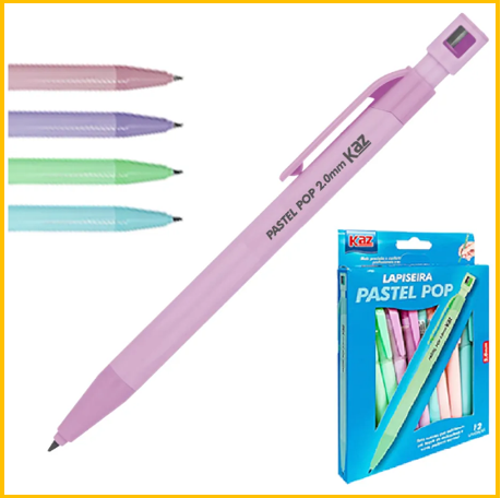 Lapiseira 2.0 cores pastel kz825 Kaz