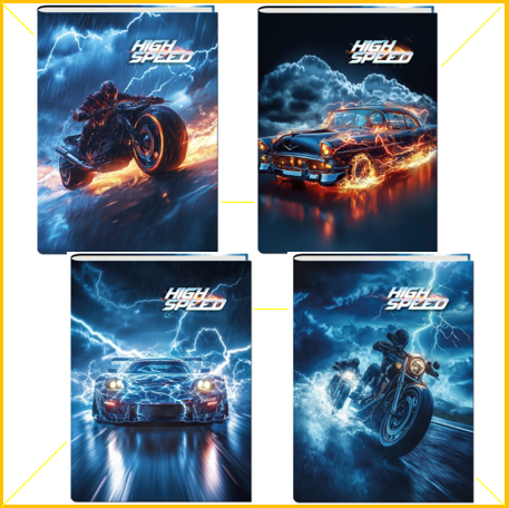 Caderno broch.gde 80f.CD h.speed Baag