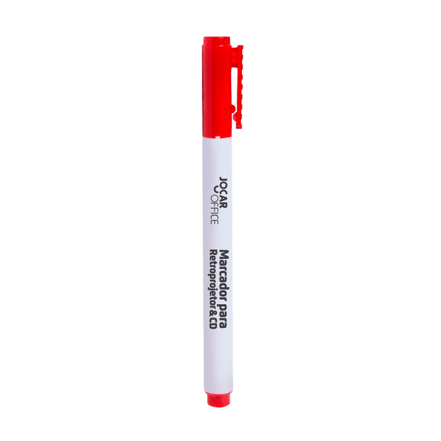 Marcador CD retroprojetor verm 2mm Leonora