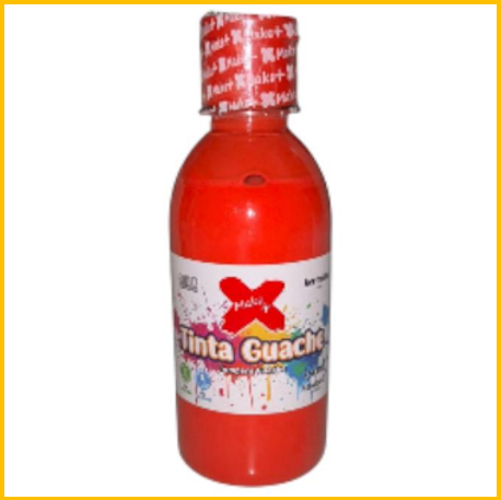 Tempera guache 250ml vermelho Make+
