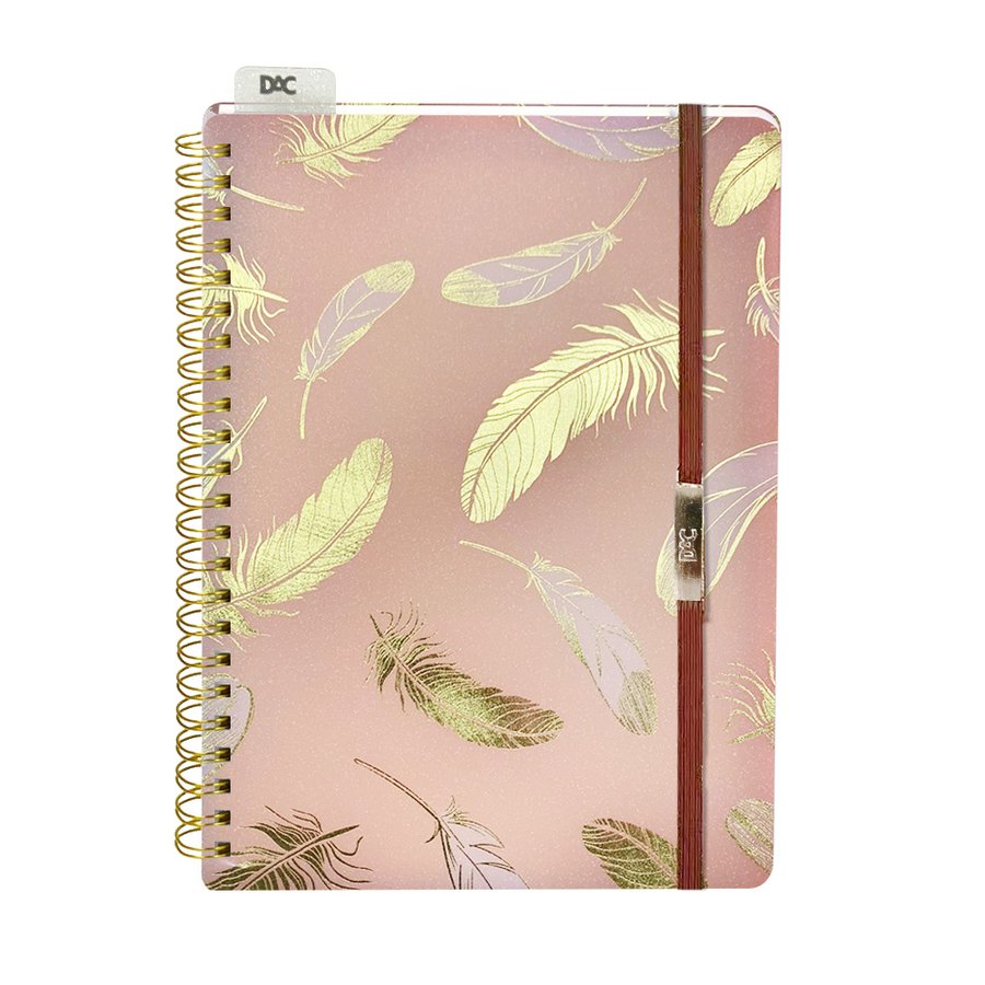 Caderno espiral plast.A6 80f.dreams DAC